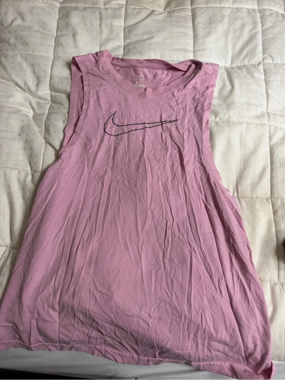 Nike Pink Dri-FIT Tee with White Swoosh